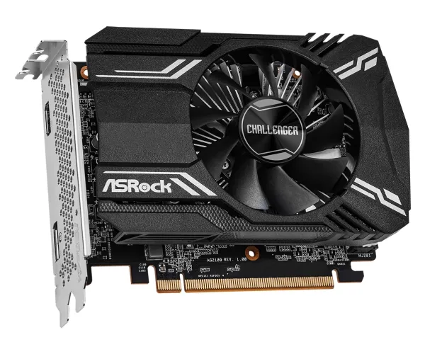 ASRock Radeon RX 6400 Challenger ITX 4GB - grafikkort - Radeon RX 6400 - 4 GB GDDR6 - PCIe 4.0 x4 - HDMI, DisplayPort