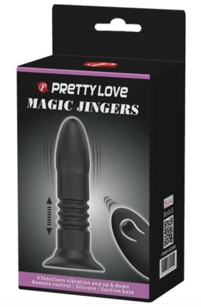 Pretty Love Magic Jingers Black Fjernstyrt analplugg