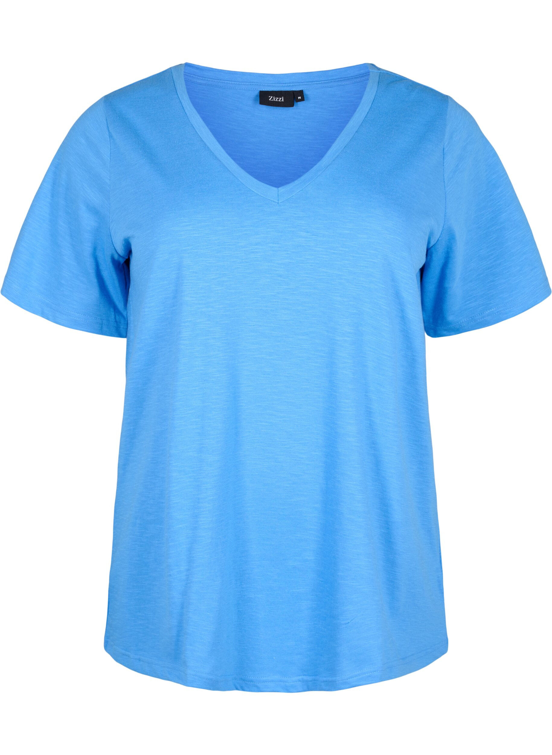 Kortærmet basis t-shirt med v-hals