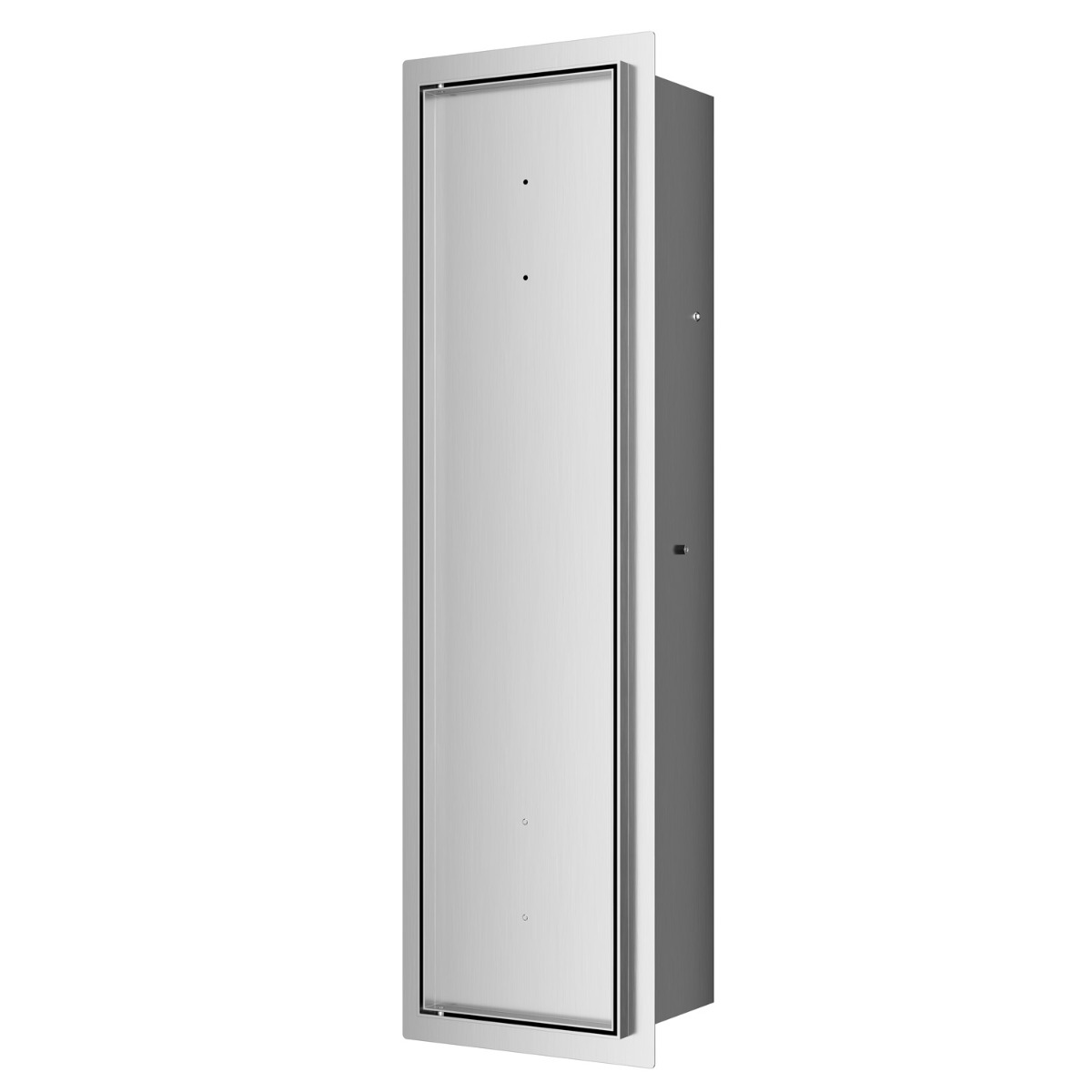 Saniclear Hide inbouw toiletborstel met rolhouder RVS betegelbaar