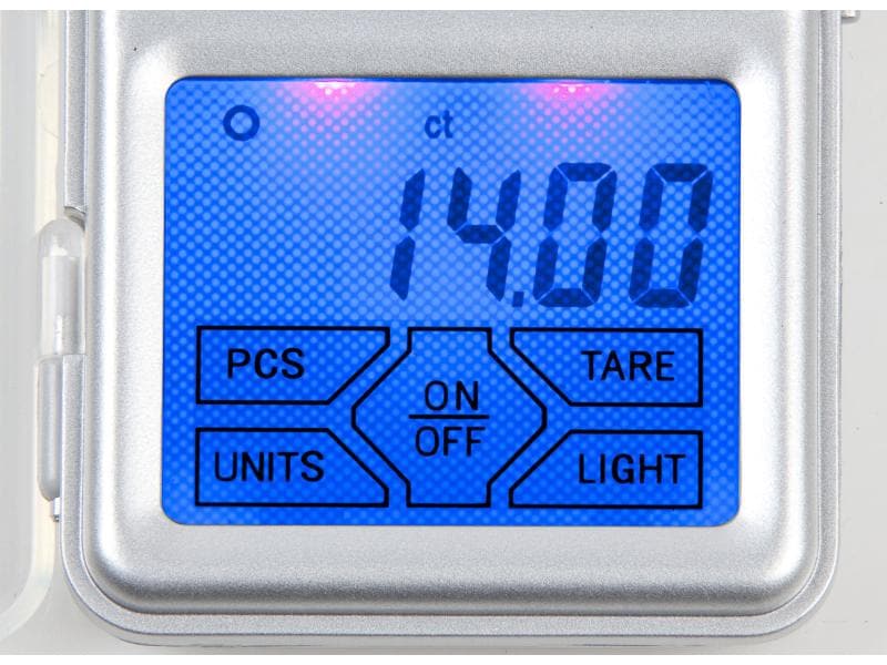 Domo Präzisionswaage DO9096W Silber Waage mit beleuchtetem Touchscreen