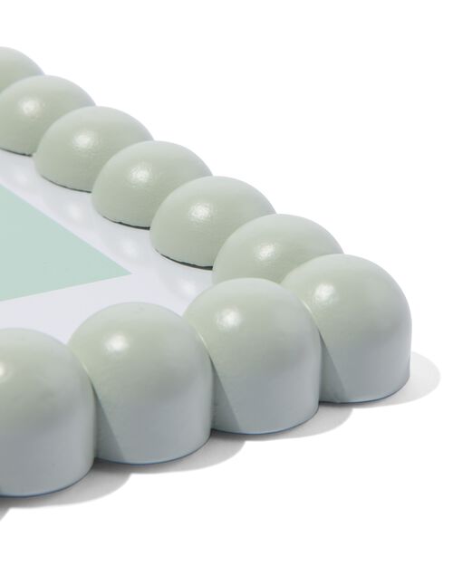 cadre photo 10x15 bois petites boules vert clair