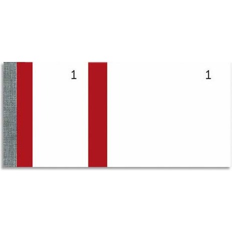 Bloc vendeur 100 feuillets 60x135 mm Rouge
