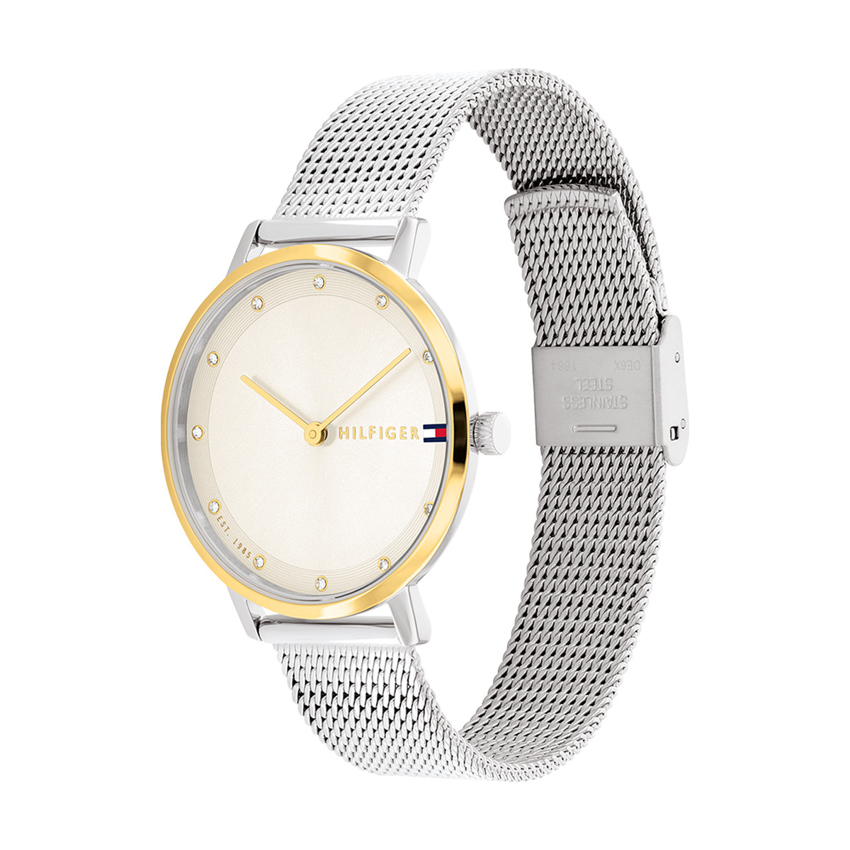 Montre TOMMY HILFIGER Pippa femme acier doré bracelet acier gris