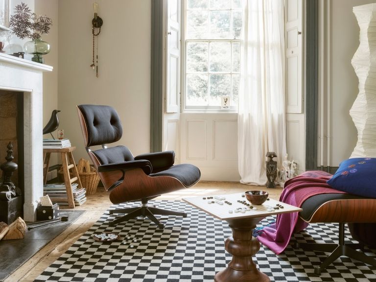 Vitra Colour Block plaid 204x130 bordeaux