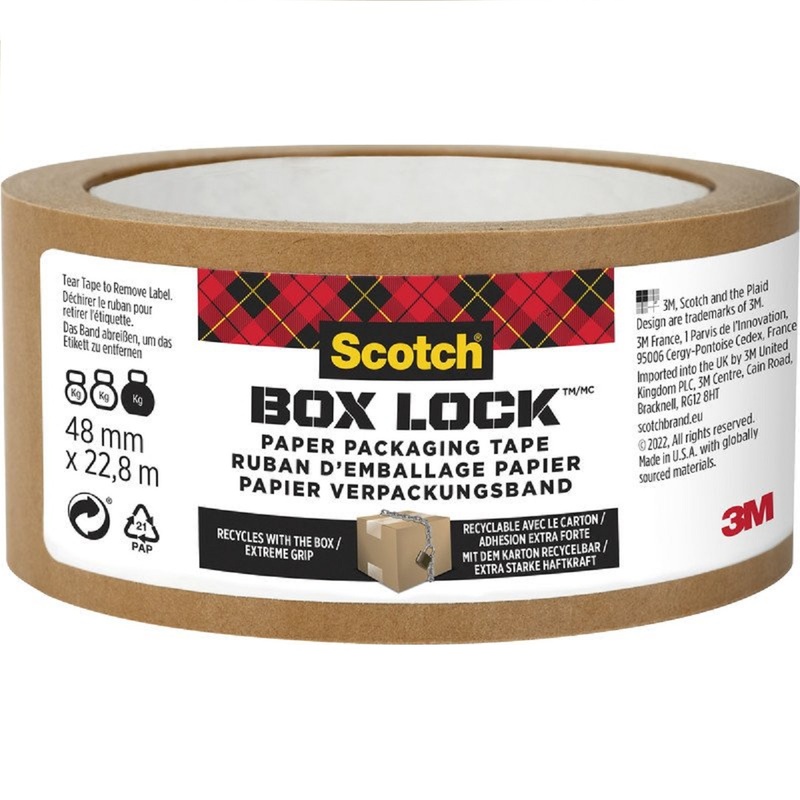 Scotch Verpackungsband Box Lock, 48 mm x 22.8 m