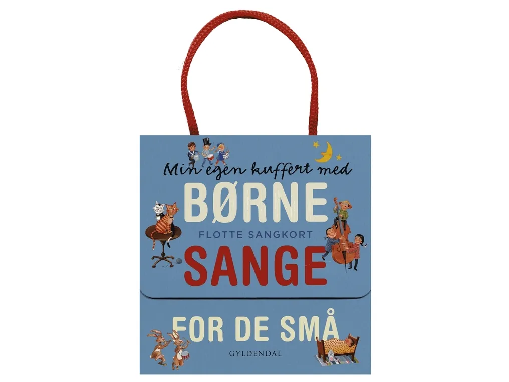 Min egen kuffert med børnesange for de små. Flotte sangkort | Gyldendal