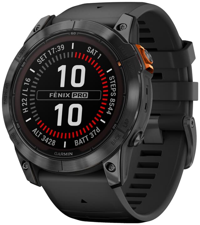 Garmin Fenix 7X Pro Solar smartwatch, 51mm (sort)