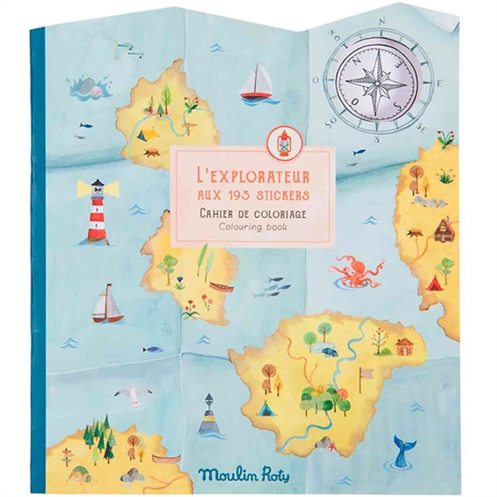 Køb Moulin Roty Klistermærkebog - Oplev verden | Luksusbaby