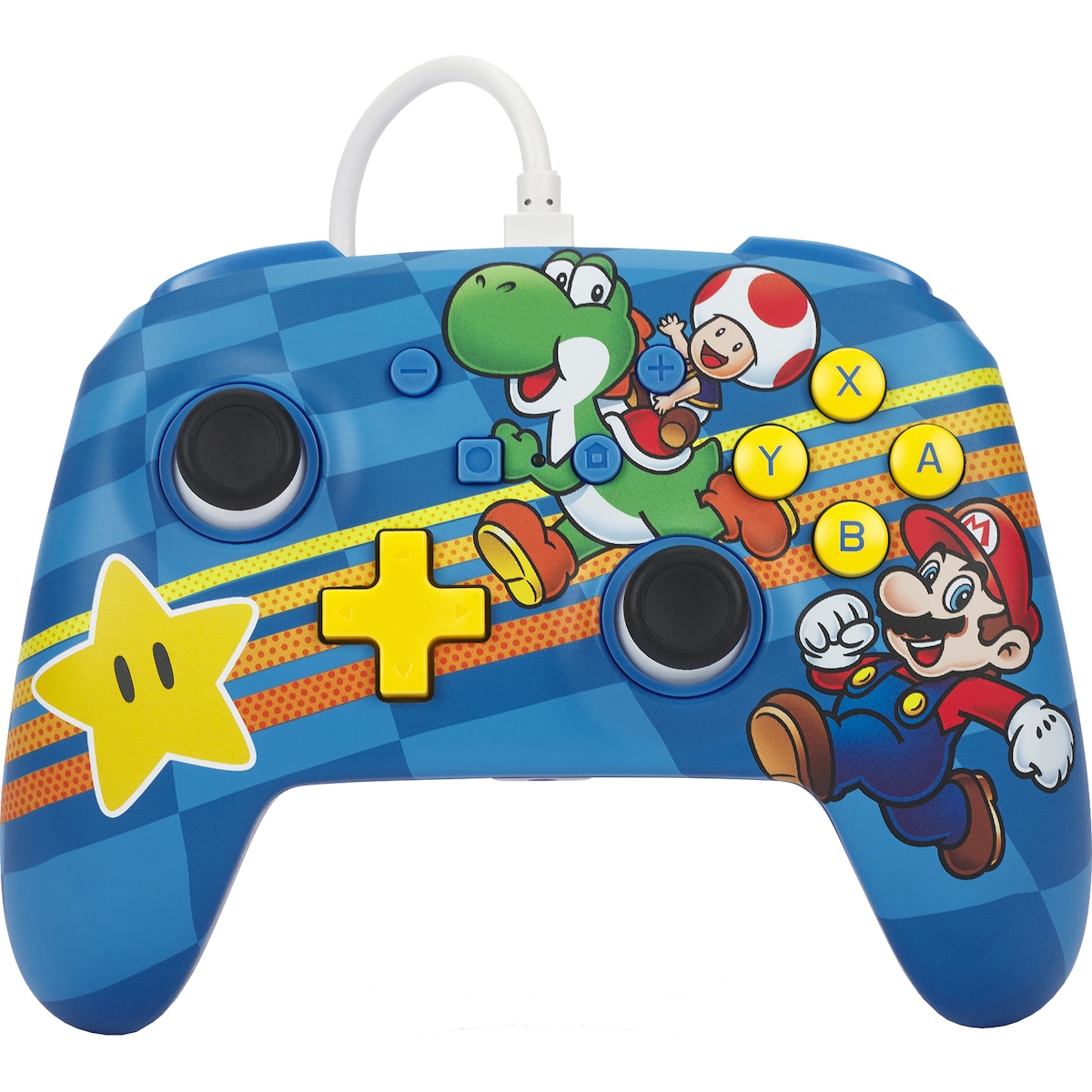 PowerA Nintendo Switch Enhanced USB kablet kontroller Mushroom Kingdom