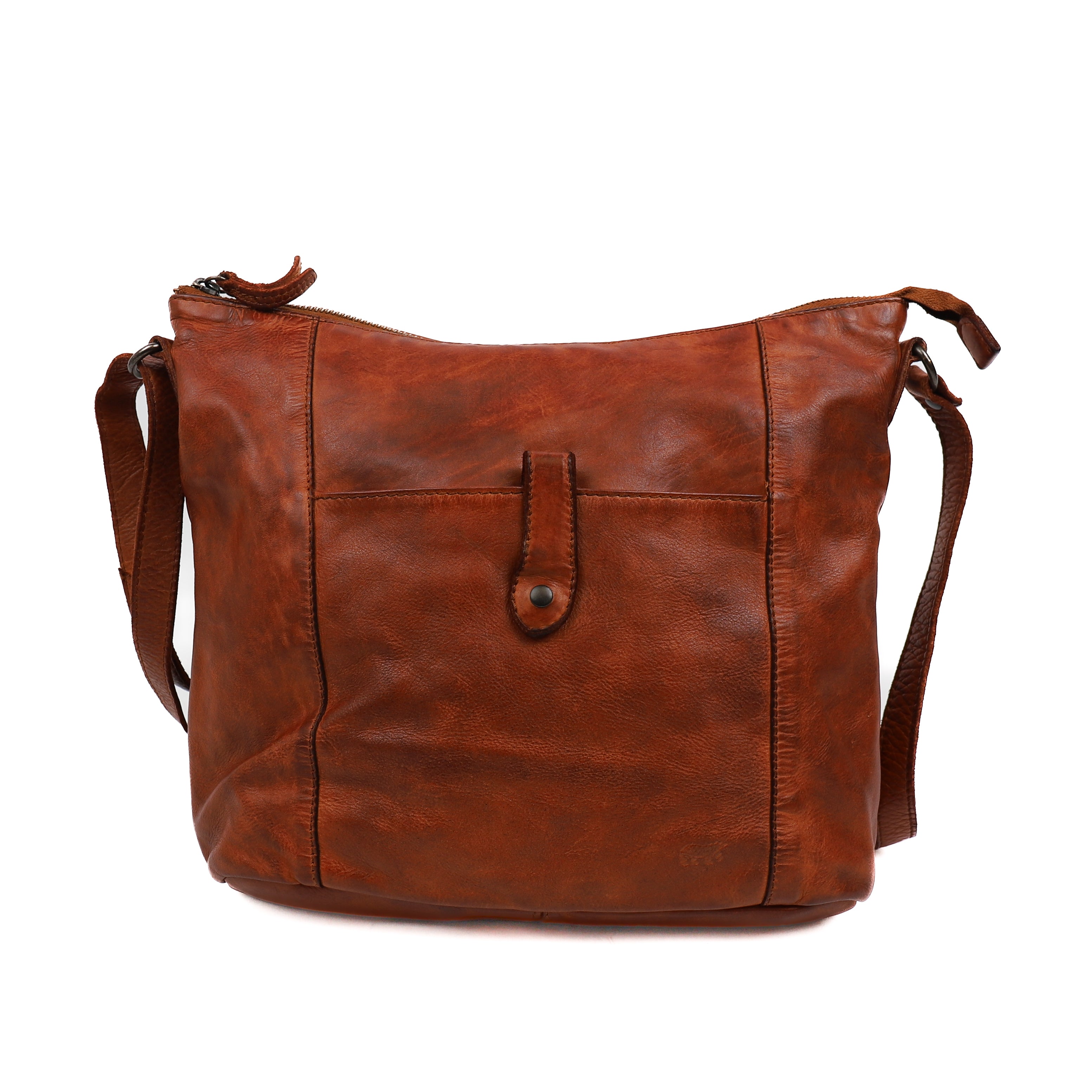 Schoudertas 'Sophia' cognac Cognac