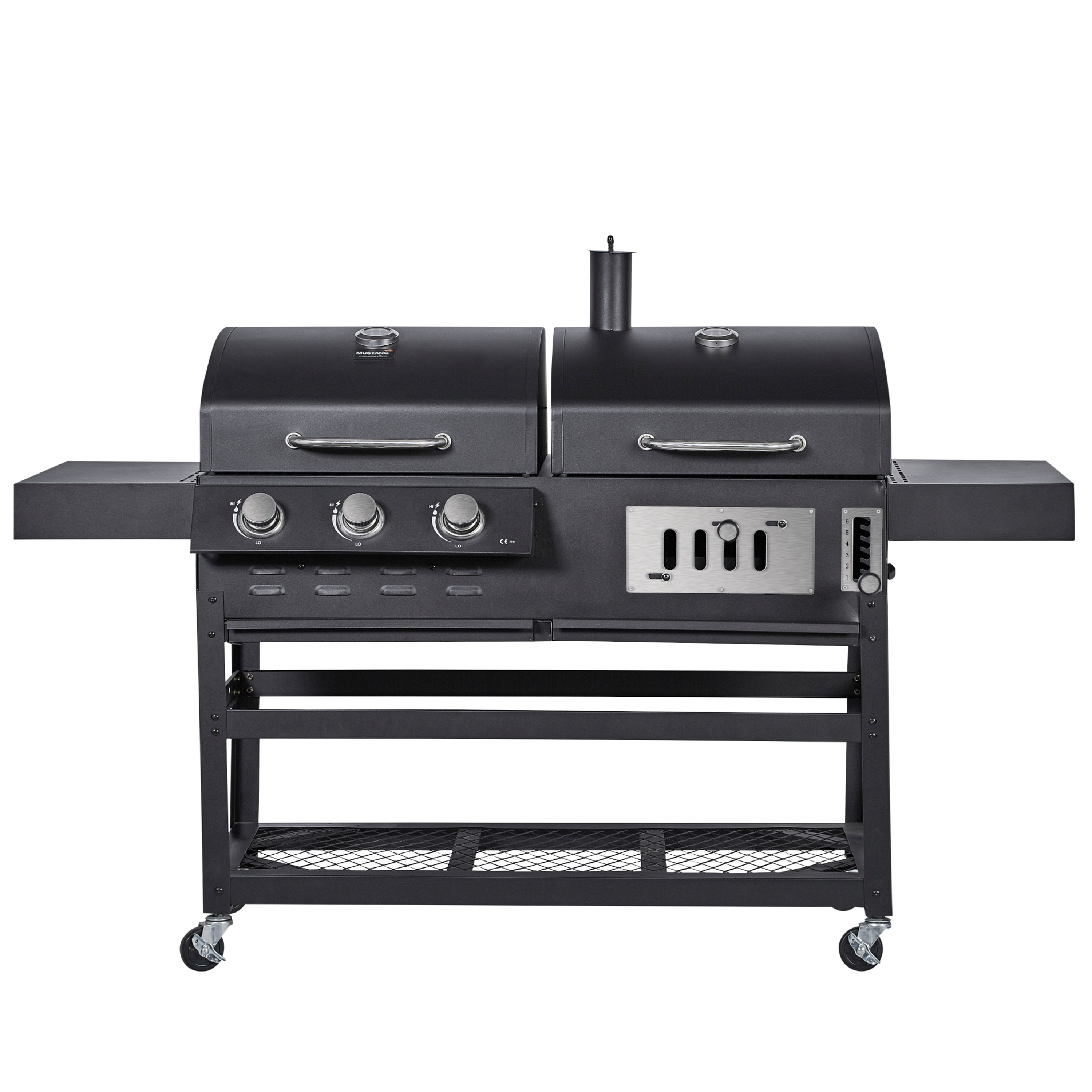 Kombigrill Gas und Holzkohle