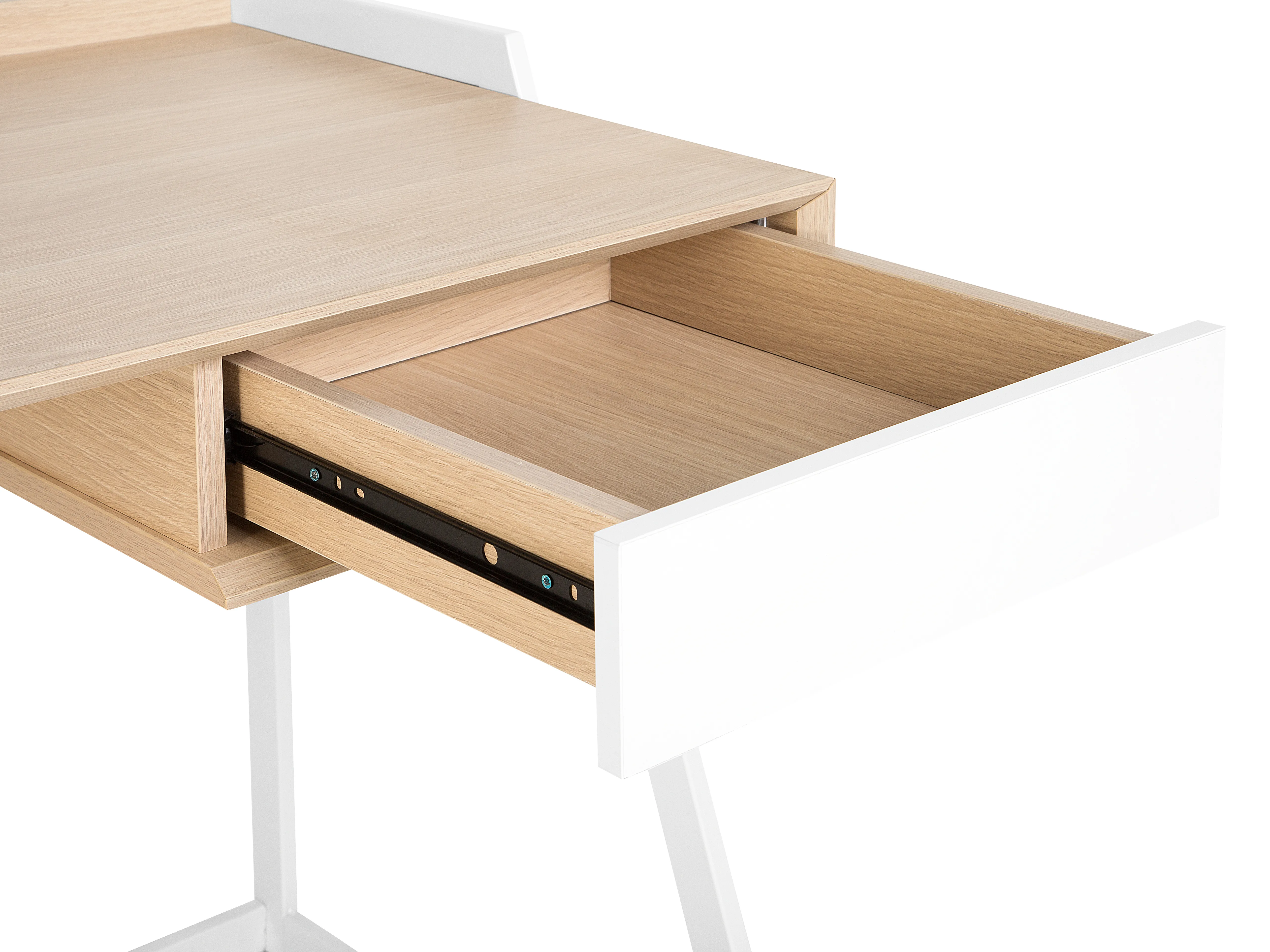 Bureau QUITO Wit 120 cm 60 cm met opbergruimte