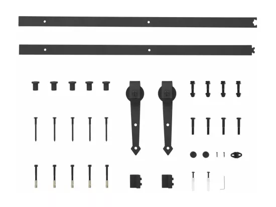 Porte coulissante et kit de quincaillerie 70x210 cm pin massif