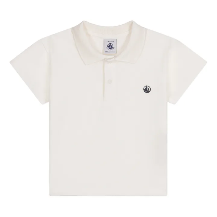 Petit Bateau Polo Marisol Logo | Ecru