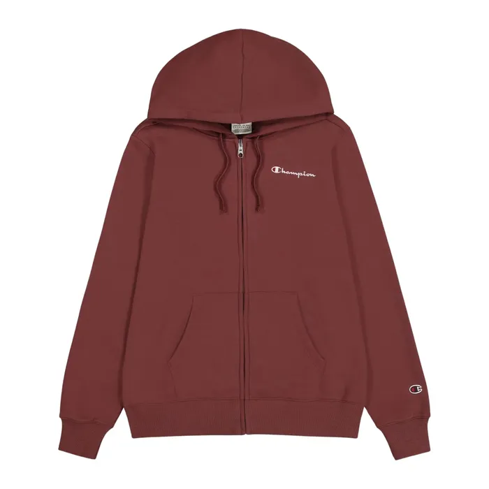 Champion Small Logo Full Zip Hoodie Dames