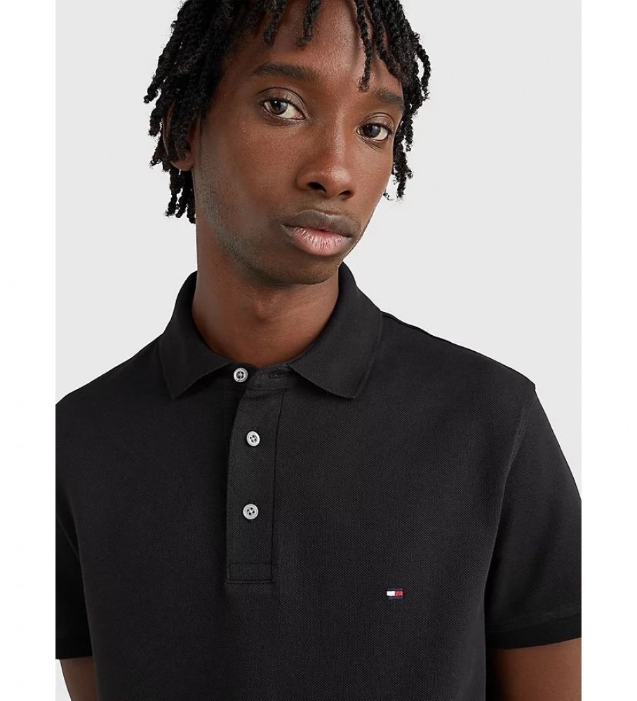 Camisa polo Tommy Hilfiger Core 1985 slim preta