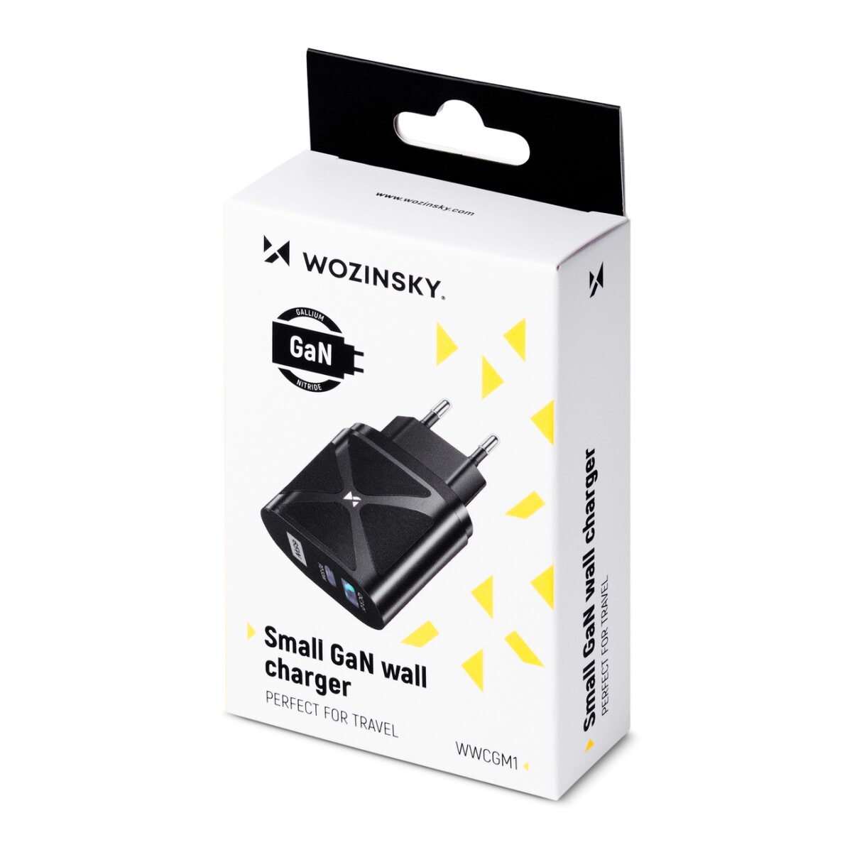 65W GaN-Ladegerät mit USB-Anschlüssen Schwarz