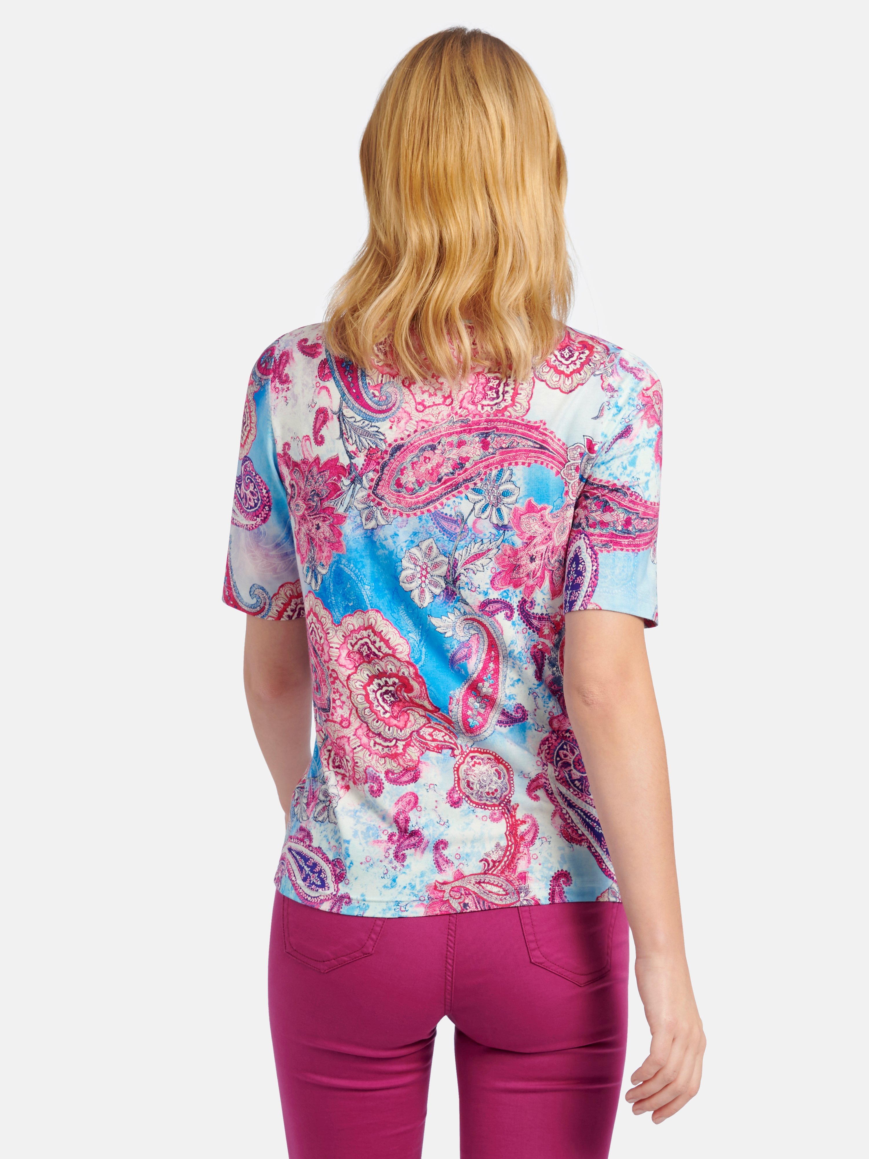 Rundhals-Shirt mit 1/2-Arm