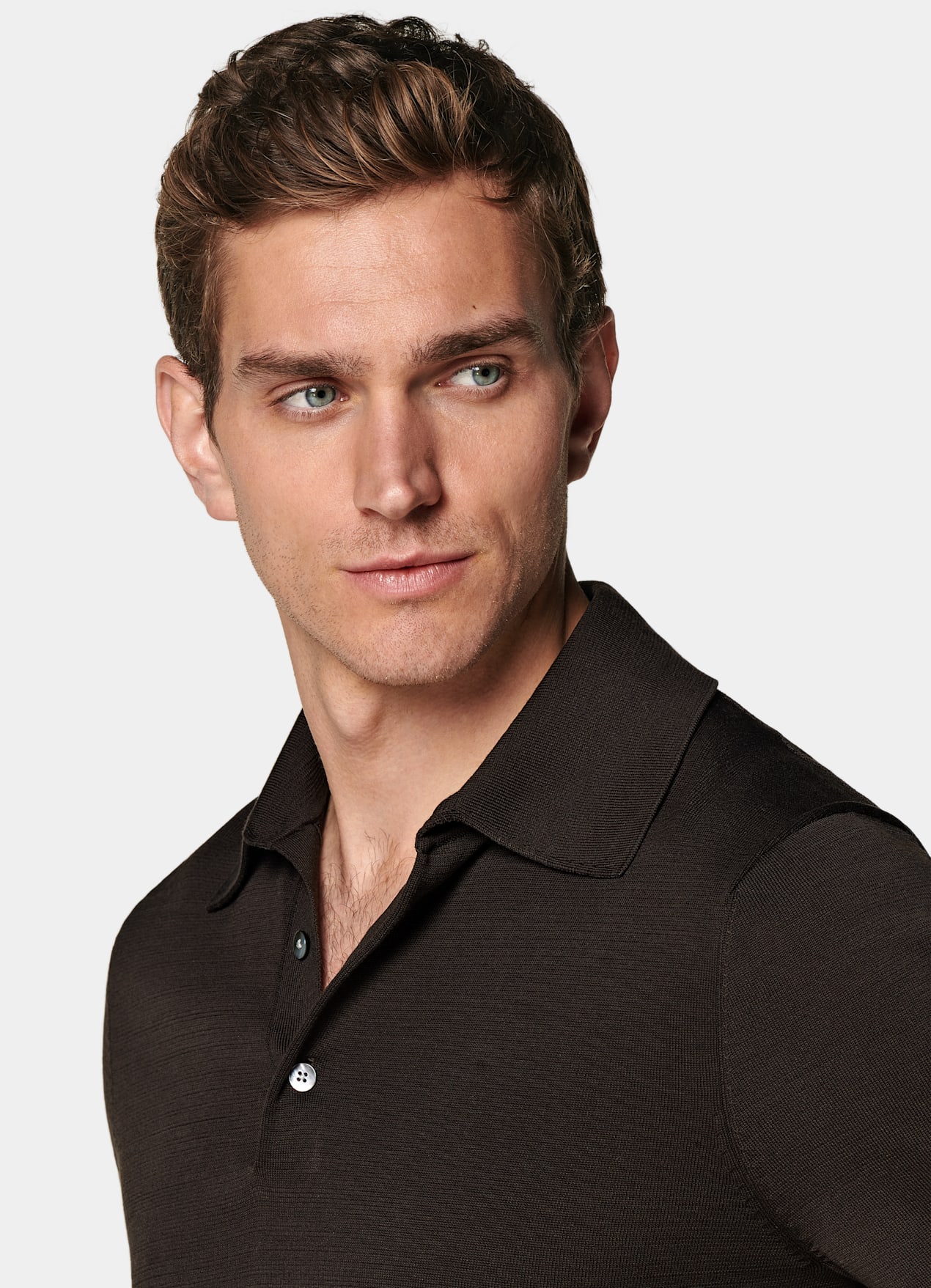 Polo marron foncé