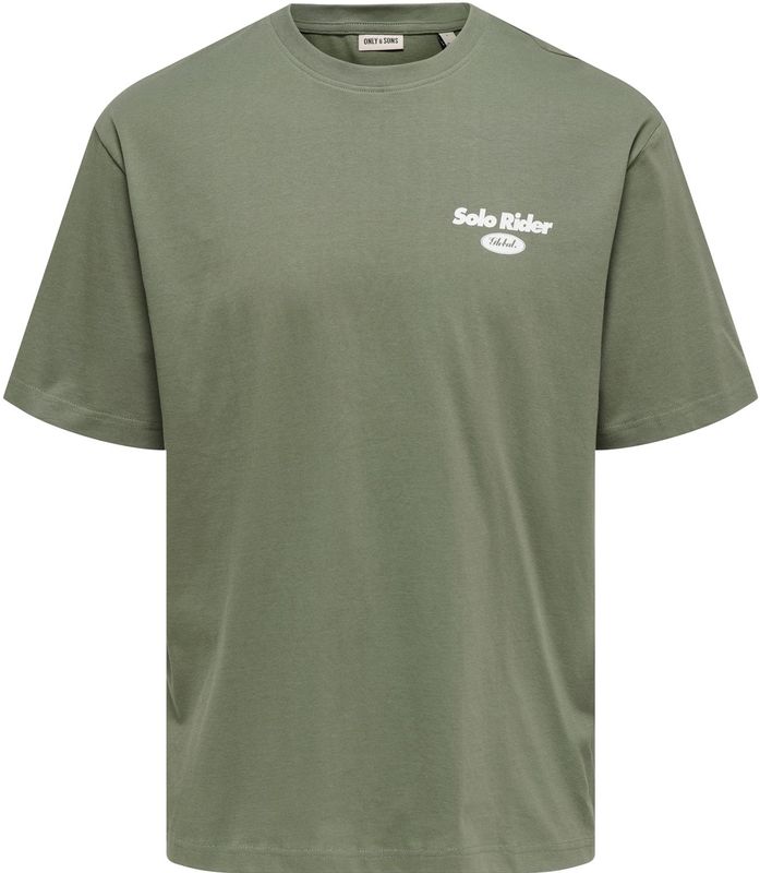 Onsnathan - T-shirts - Katoen - Korte Mouwen - Relaxed Fit - Bedrukt Detail