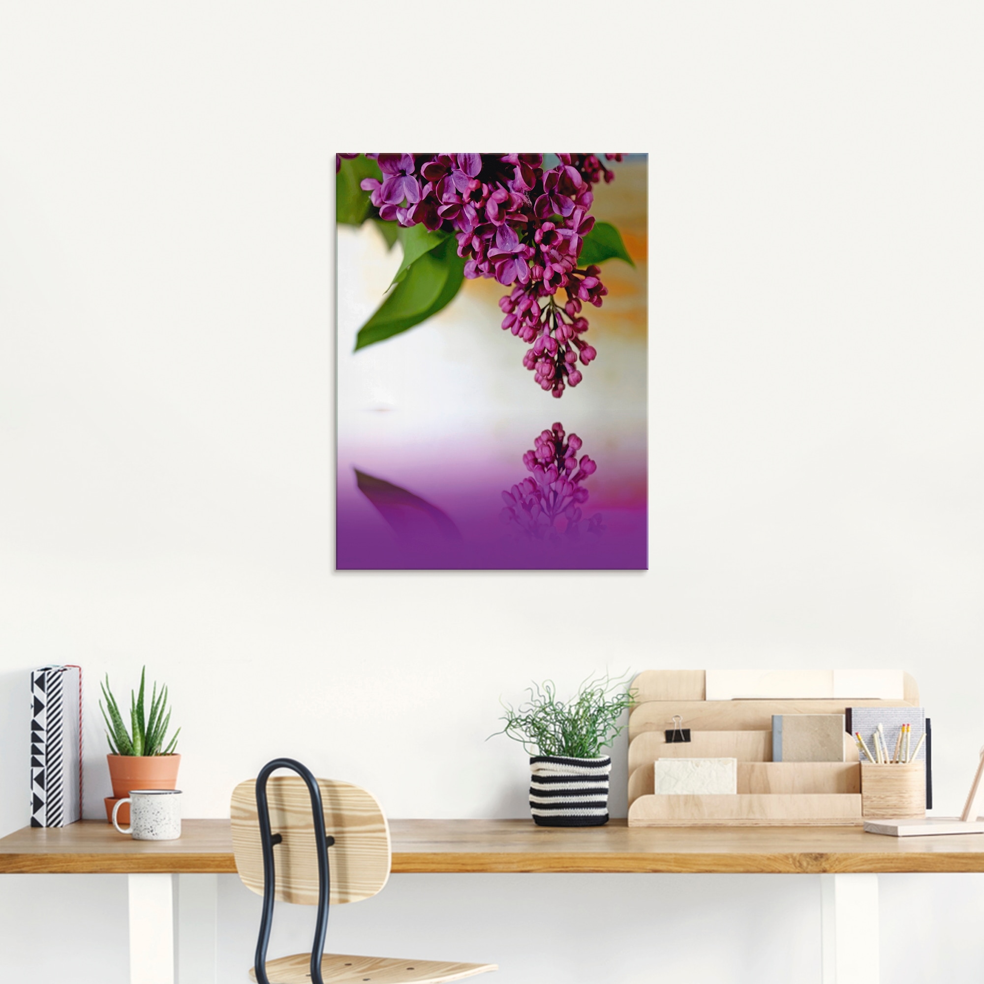 Artland Glasbild »Flieder« Blumen 1 Stk. tlg. in verschiedenen Grössen