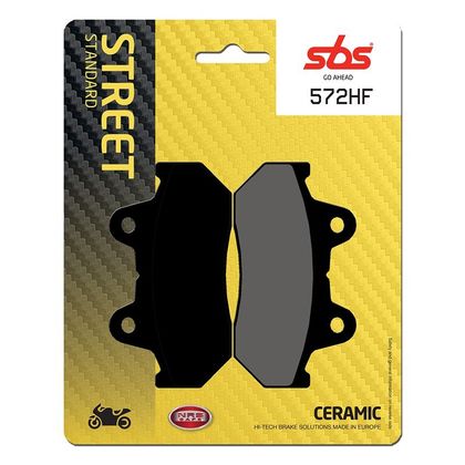 Plaquettes de freins SBS 572HF Organique avant/arrière (selon modèle)