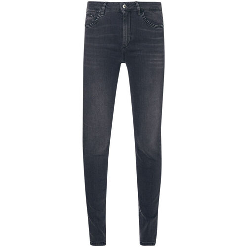 Liu Jo - Vaqueros pitillo Bottom Up de talle alto Negro