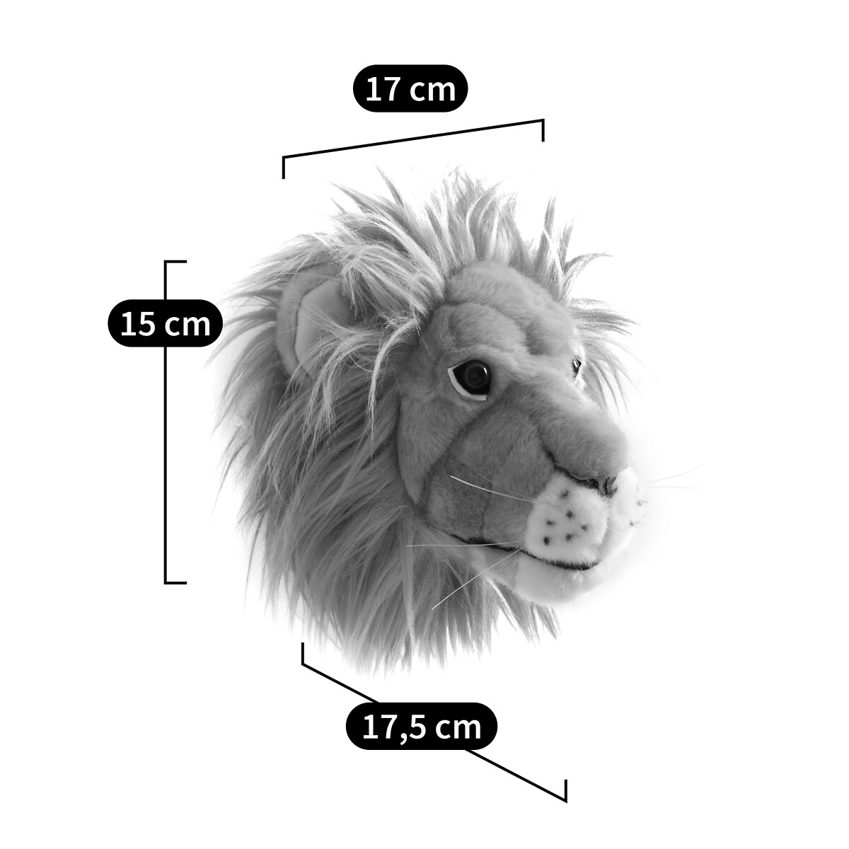 LA REDOUTE INTERIEURS<br>Decoração de parede com cabeça de leão, Hayi