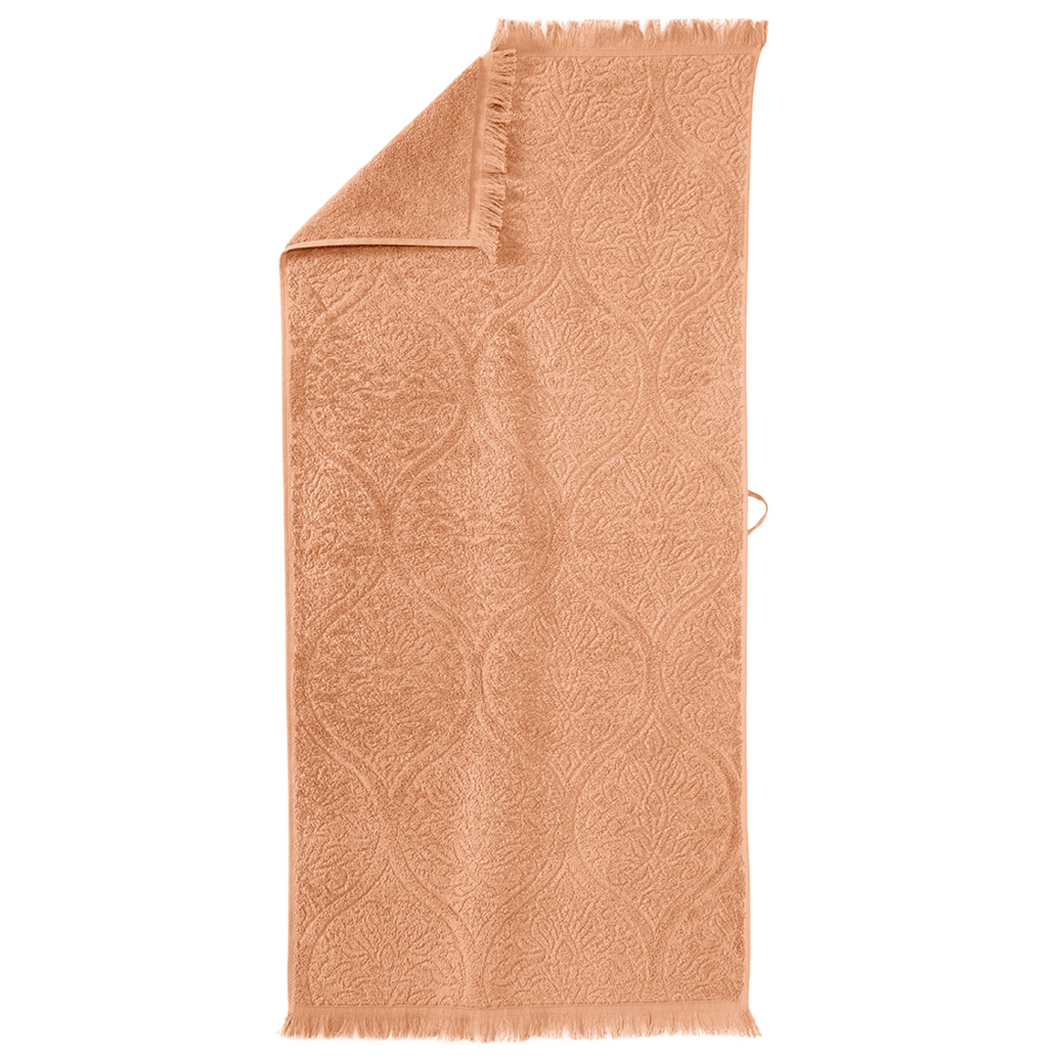 My Home Duschtuch mit Jacquard-Muster orange