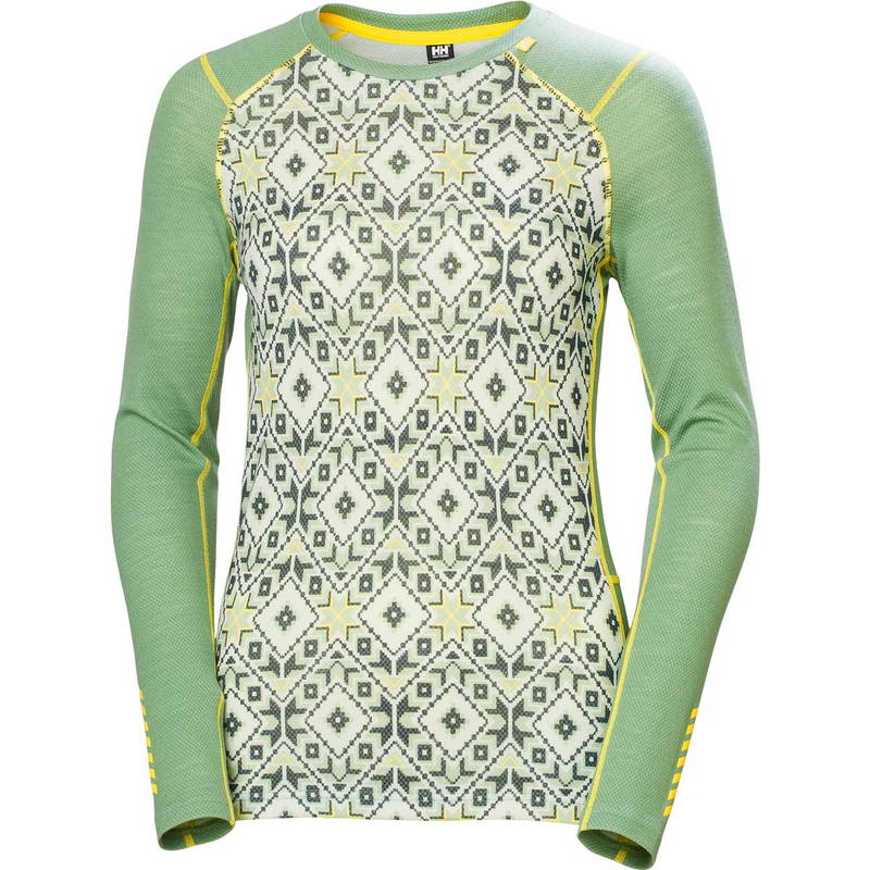Helly Hansen Lifa Midweight Graphic Merinould Skiundertrøje Dame