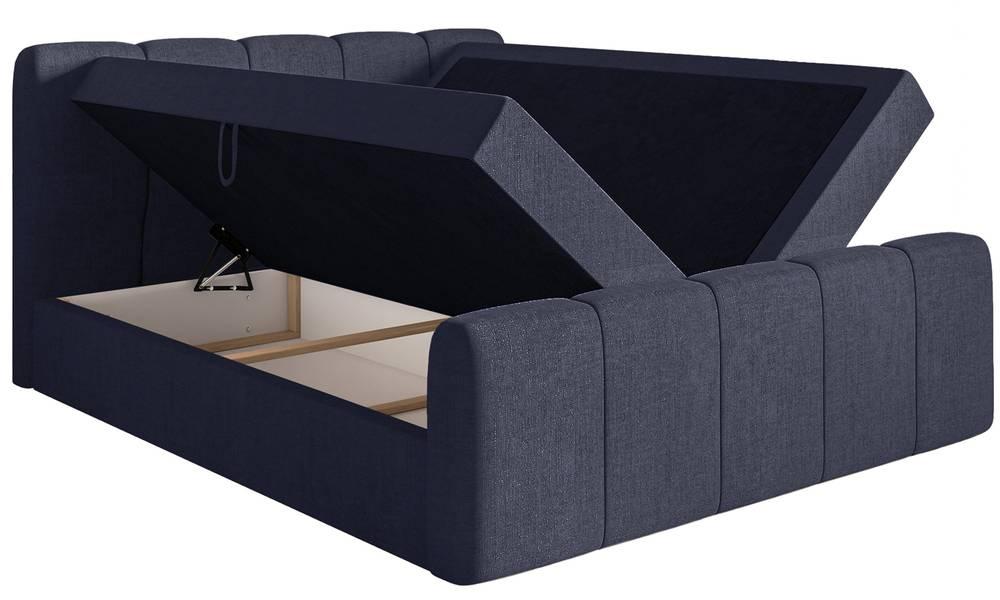 NADUVI Collection Boxspring Chloe 140x200 chenille met opbergruimte