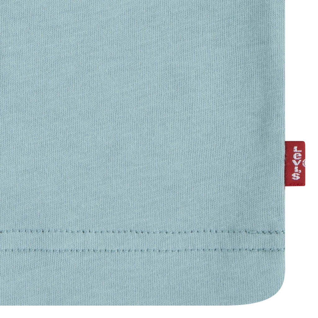T-shirt met backprint blauwgroen