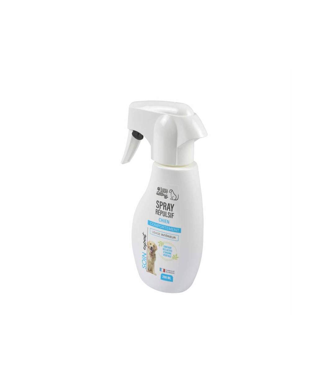 Paris Prix - Spray Répulsif Pour Chien soin Expert 200ml Blanc