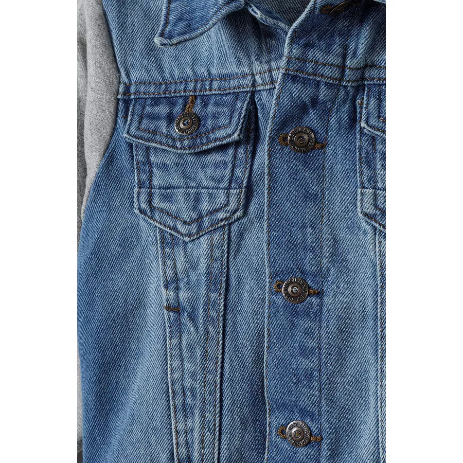 MINOTI Jeansjacke mit Kapuze Denim-Blau