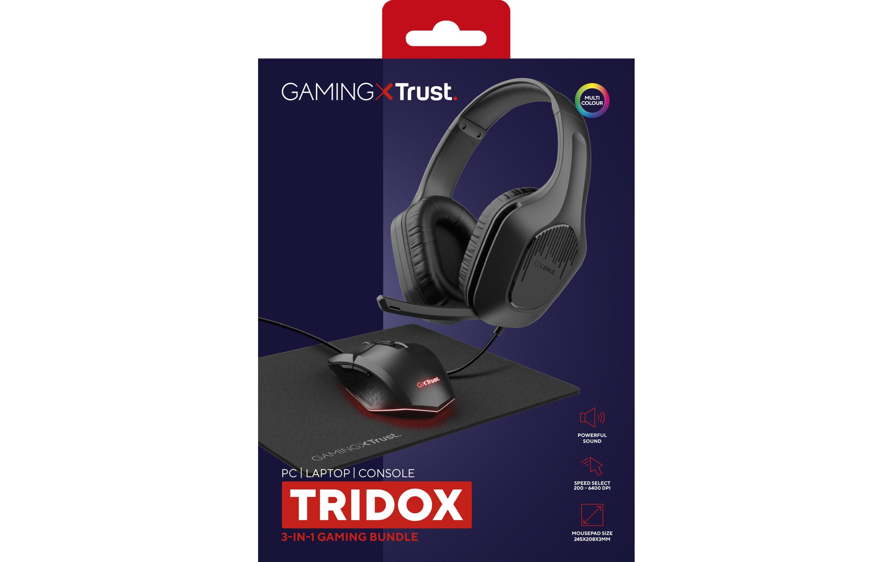 3-in-1-Gaming-Paket GXT 7903-in-1-Gaming-Paket mit leichtem Headset, beleuchteter Maus und Mauspad