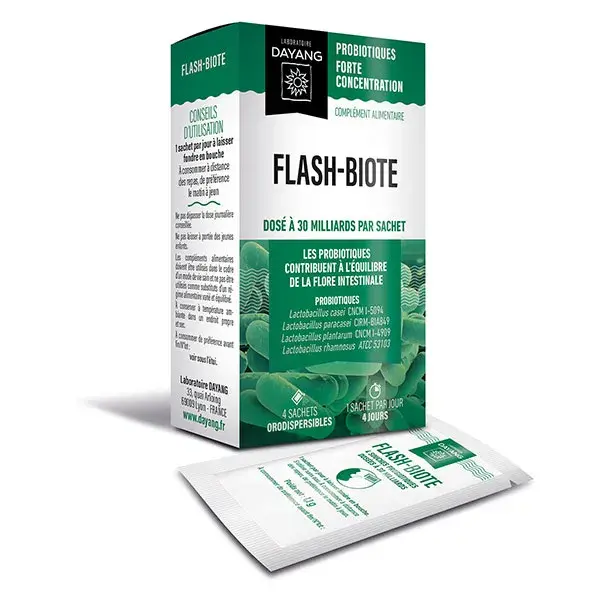 Suplemento alimentar Dayang Flash-Biote de alta concentração, 4 sachês.