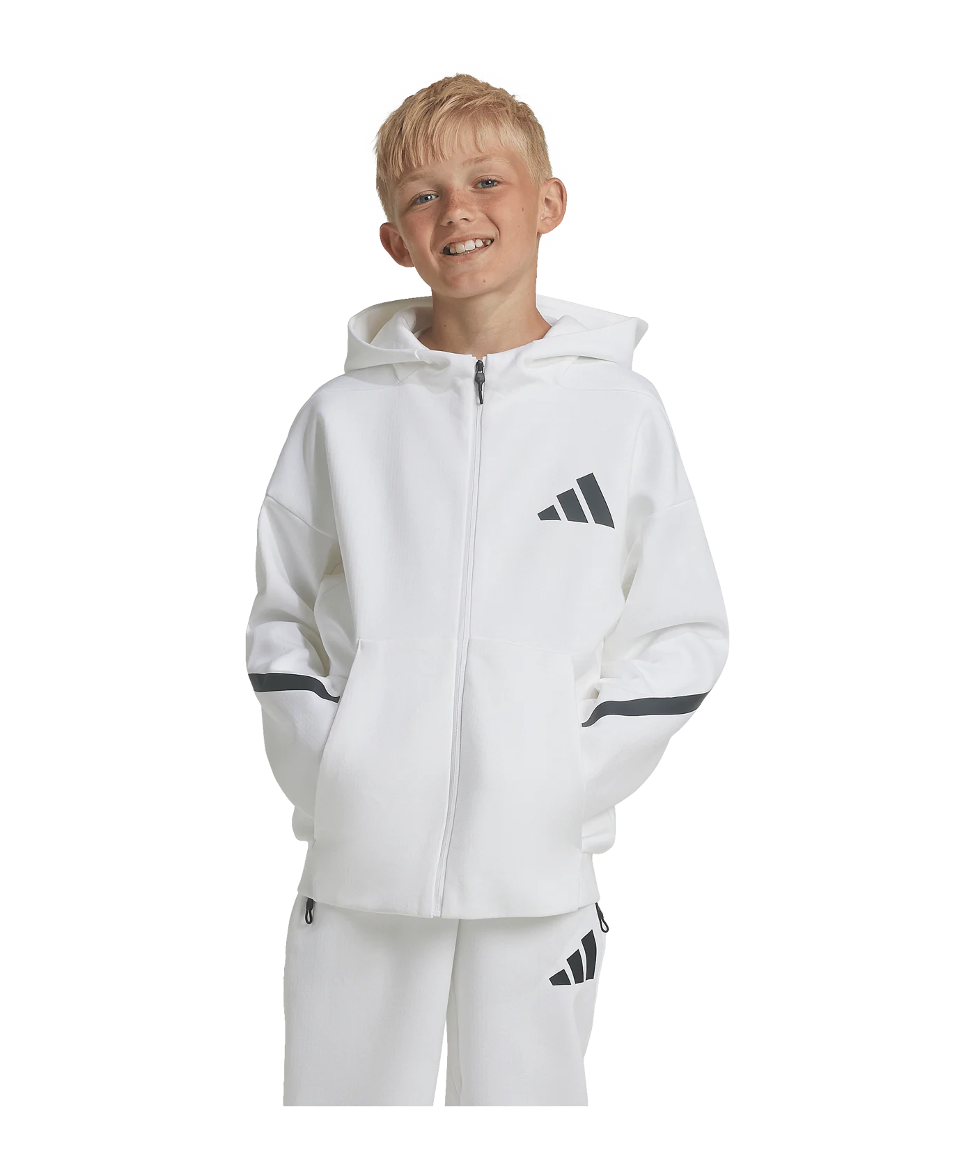 adidas Z.N.E. Jacke Kids Weiss