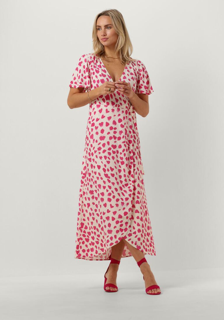 FABIENNE CHAPOT ecru fabienne chapot midi jurk archana butterfly dress