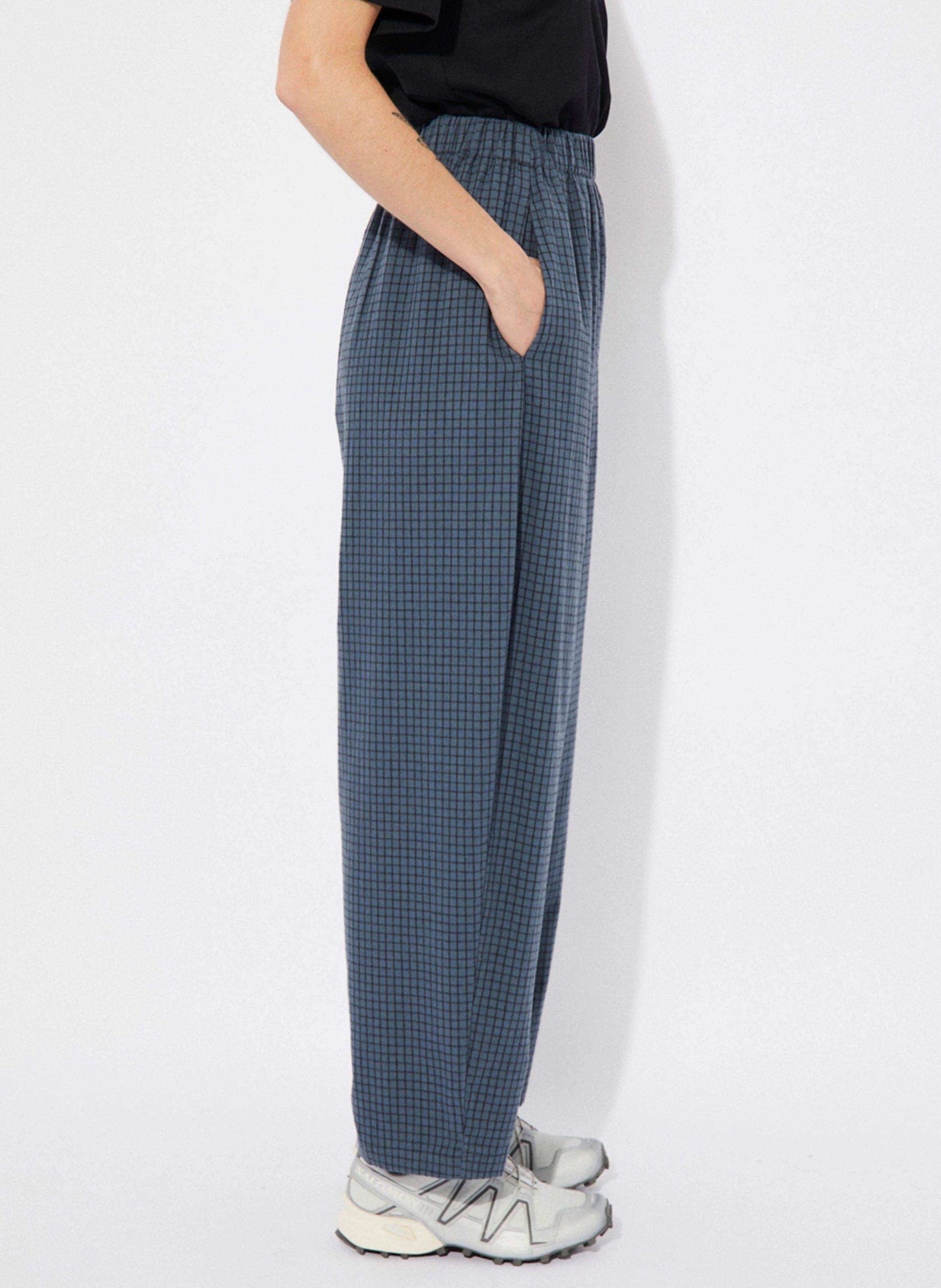 TURIN - Pantalon droit en coton bio | Bleu