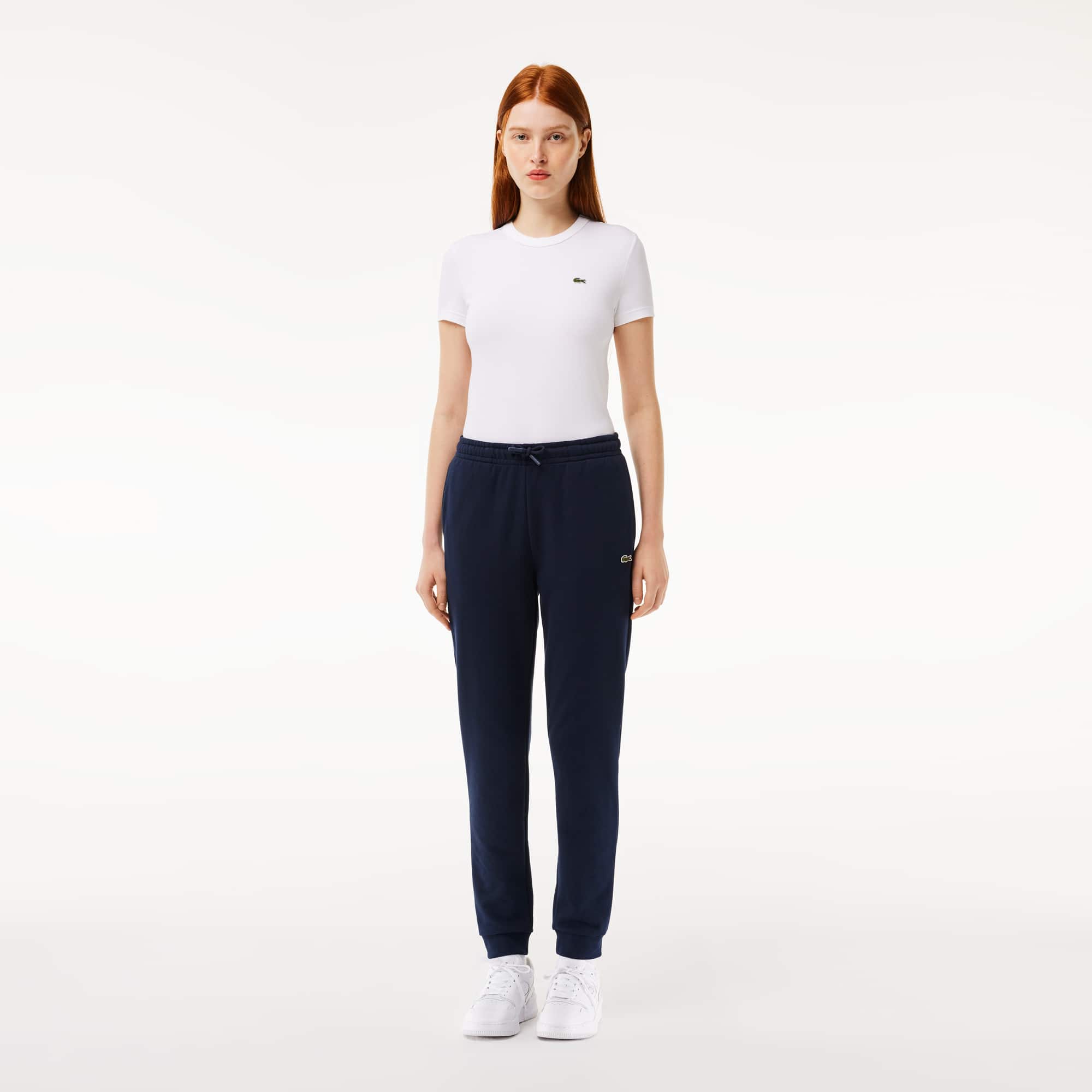 Pantalon de survêtement Jogger femme Lacoste en molleton Pantalons de survêtement - Bleu - Lacoste - Femme