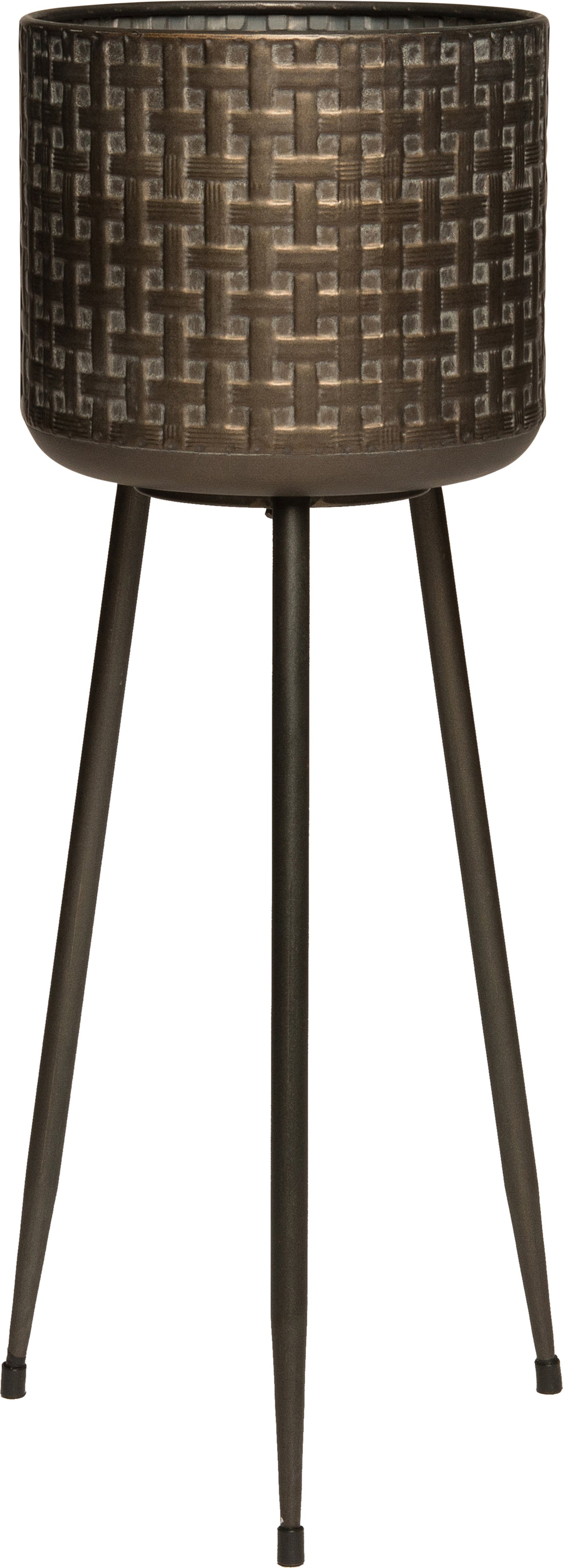 Intratuin bloempot op voet bruin D 28 H 80 cm