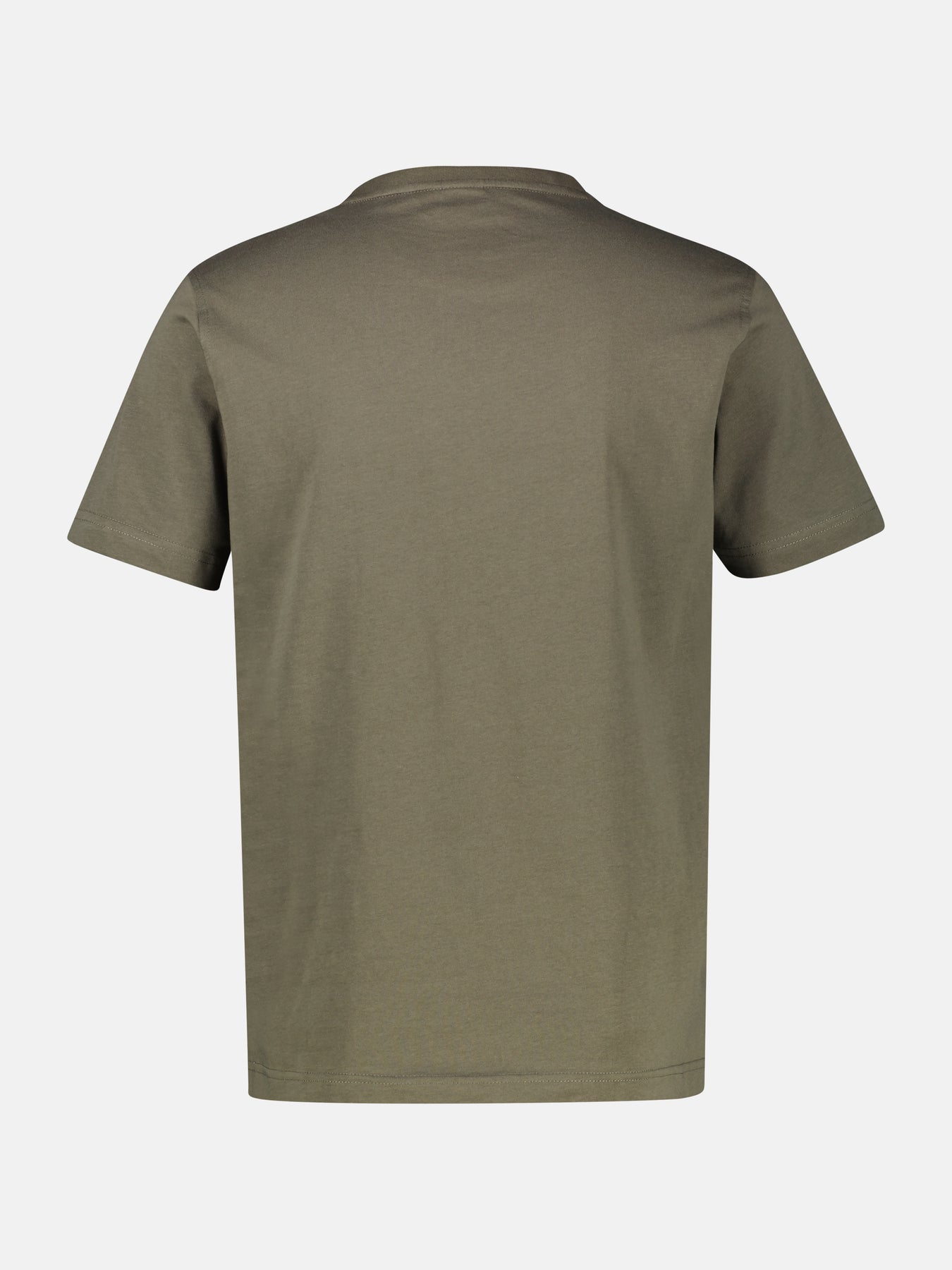 Basic T-Shirt mit Logostitch, unifarben