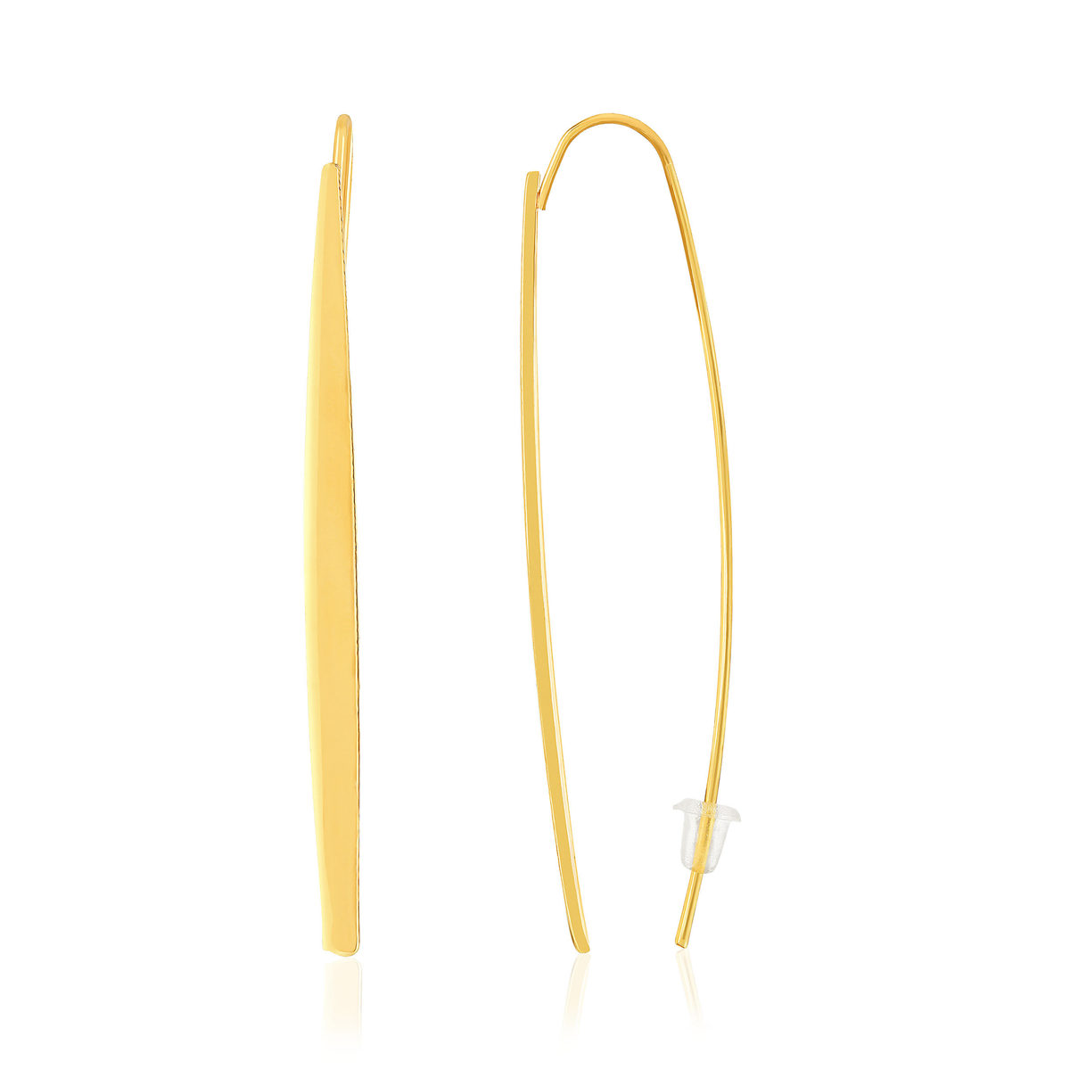 Boucles d'oreilles acier doré