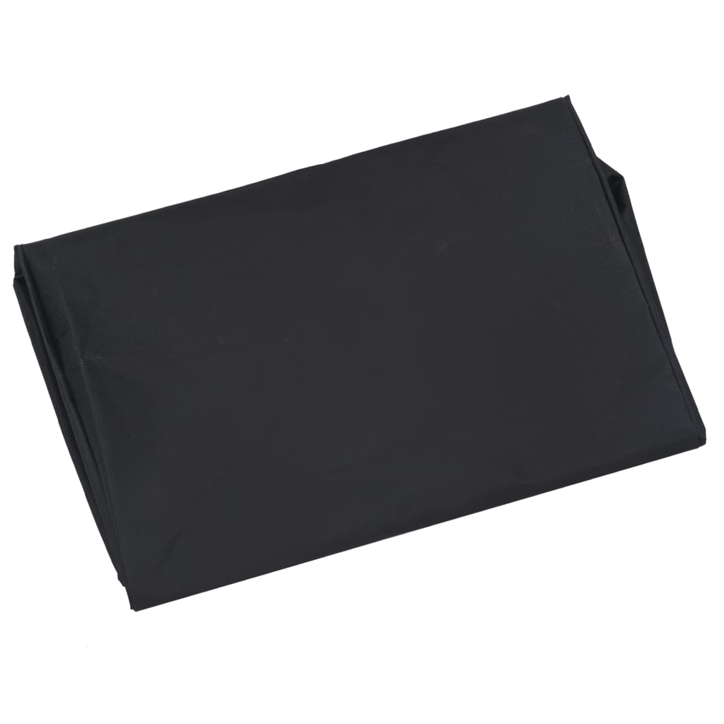 Bâche de chariot de jardin noir 81x41x40 cm tissu