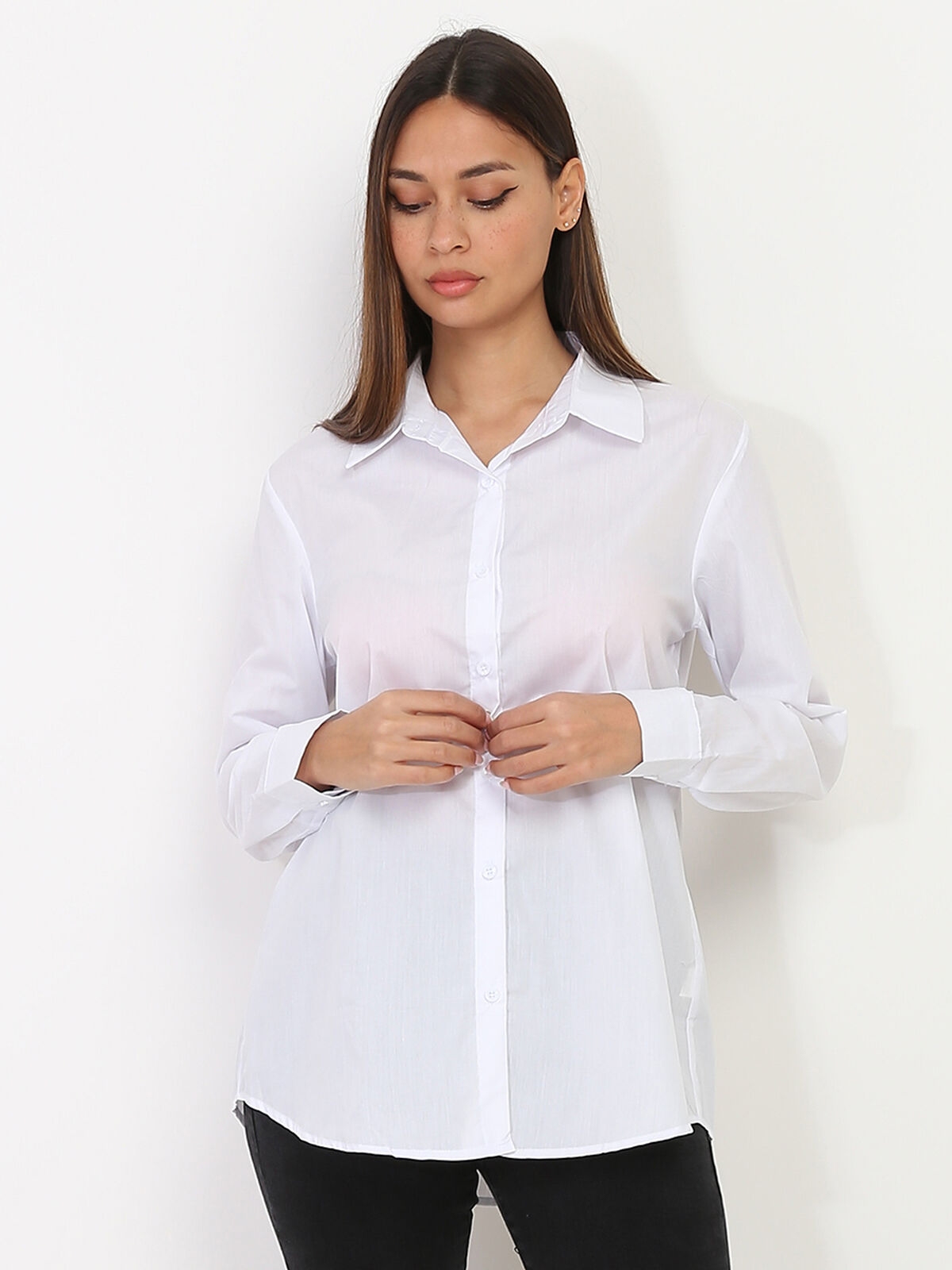 Chemise classique- Blanc