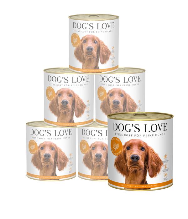 DOG'S LOVE Nassfutter für Hunde Adult, 6 x