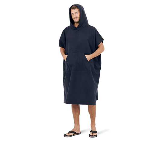 Umzieh-Poncho, blau