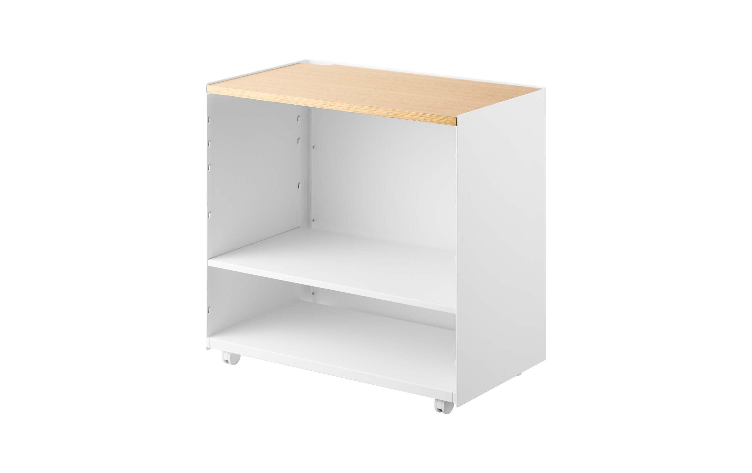 Servierwagen Tower 60.3 x 59 cm, Weiss<br>Halbgeschlossener Aufbewahrungswagen