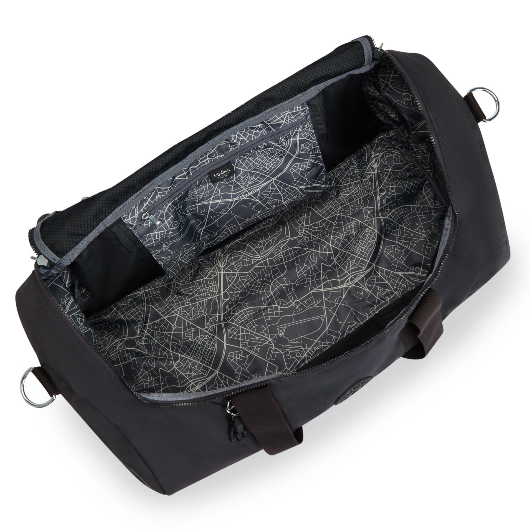 ARGUS M Grand sac de sport week-end avec organisation interne - Black Noir